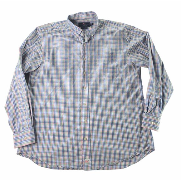 Vineyard Vines Men's Button Down Large Long Sleeve Murray Shirt - Picture 1 of 8